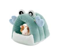 Hamster Nest, Full-Coverage Crab Shaped Bedding, Cute Small Animal Habitat Hideaway Hut, Warm Cave Shed Playroom Bedroom for Chinchilla Bunny Gerbil Ferret