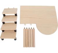 Hamster plate-forme en bois et des escaliers exquis sain animal de compagnie doux avec échelle pour les petits animaux de compagnie hamster cochon d'Inde