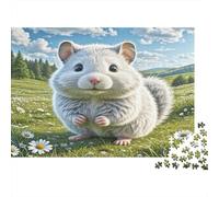 Hamster Prairie Puzzle 1000 Pièces Papier pour Adultes Relaxation Décoration Cadeau 52x38cm/1000pcs