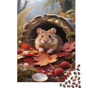 Hamster Puzzle 1000 Pièces Cave De Qualité Supérieure Puzzle Cadeaux pour Garçons Et Filles Challenge Game Puzzle Difficile Toy 1000pcs (75x50cm)