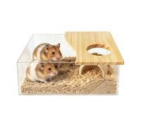 Hamster Sand Bath Container | Acrylic Wood Clear Container | Hamster Dust B