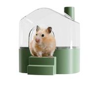 Hamster Sand Bath Container, grand bac à sable transparent, 7,28 x 6,93 po Small Animal Habitat, nettoyage Playing Shelter, Exploring and Hiding House for Lemming Sleeping Use