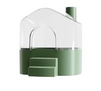 Hamster Sand Bath Container, Large Transparent Sandbox, Small Animal House, 7,28 x 6,93 x 6,77 pouces, Cleaning, Playing, Exploring, Hiding, Sleeping, for Hamsters and Lemmings