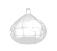 Hamster Sand Bath Container, Transparent Garlic Shape Bathroom, Small Animal Habitat Decor, 5.47x5.47x5.04 inches, Fun and Cozy Space for Cleaning, Playing, Exploring, Hiding