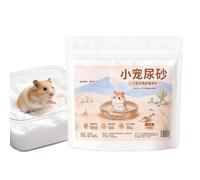 Hamster Sand Bath - Dust Free Odor Control, Small Pet Grease Removal