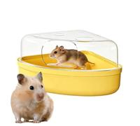 Hamster Sand Bath - Transparent Cheese Shaped Hamster Bath
