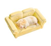 Hamster Sofa, Ceramic Cooling Pet Bed with Ice Box Heat Dissipation Small Animal Resting Cushion for Hamsters Chinchillas Gerbils Squirrels Cage Comfort Nest, Indoor Summer Cooling Pet Furniture