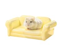 Hamster Sofa, Ceramic Ice Box, 6.73x2.68x4.13 Inches Heat Grip, Cage Resting Tool with Balance, Indoor Bedroom Gadget with Style, Home Accessories for Small Medium Large Breeds Squirrel Gerbil Playing
