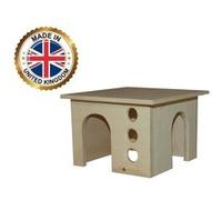 Hamster souris rat maison petit animal rongeur maison chalet cachette 8''x8''x8'' exercice jouet meubles cachette Non peint G