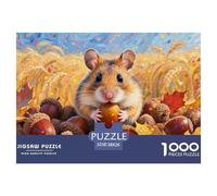 Hamster syrien 1000 Pièces Puzzles pour Adultes,Récolte d'automne Un Jeu De Dexérité Très Difficile Puzzle Jeu Éducatif Et Stimulant 38x26cm/1000pcs