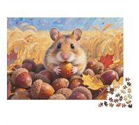 Hamster syrien 1000 Pièces Puzzles pour Adultes,Récolte d'automne Un Jeu De Dexérité Très Difficile Puzzle Éducatif avec des Défis 1000pcs (75x50cm)
