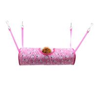 Hamster Tunnel Hamac Maison Petit Animal Cachette Tunnel Lit Suspendu Cachette Confortable Décoration d ' habitat pour écureuil Chinchilla Literie pour Animaux de Compagnie Cochons d ' Inde Literie