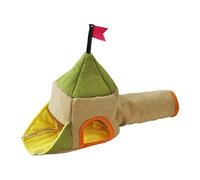 Hamster Tunnel pour Hamster - en Coton Lavable à Trois entrées - Tunnel de Jeu pour Cage d'intérieur pour Animaux - pour Furets, Chinchillas, Lapins : Repos, Mastication, Jeu, Sommeil
