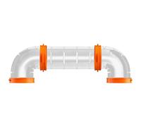 Hamster Tunnel, Small Animal Pipe Exercise, Modular Playground Tube House, Interactive Activity for Hamsters and Other Small Pets, Fun Pet Accessory for Crawling, 10.43x3.54x2.36in