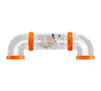 Hamster Tunnel, Small Animals Exercise Pipe, Playground Module Tube, Authentic Material, Fun Safe Design, for Hamsters, Gerbils, Mice, Small Pets, Cage Accessory