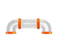 Hamster Tunnel Tube Playground, Small Animal Exercise Pipes & Tubes, Fun Modular Playground Tunnel House for Hamsters, Gerbils, Mice, and Other Pets, 10.43x3.54x2.36 inches