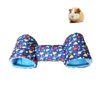 Hamster Tunnel | Washable Polyester and PP Cotton Small Animal Hideaway 51x17x15cm 145g | Anti--Slip Play and Rest Tube for Bunny, Hamster, Ferret, Chinchilla Cage Enrichment | Soft Pet Nest Toy f