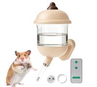 Hamster Water Bottle - 170ml Magnetic No Drip Dispenser | Cage Mounted Bottle with Remote Control Night Light, Portable Hydration Accessory for Hamsters Gerbils Chinchillas Hedgehogs Indoor Small