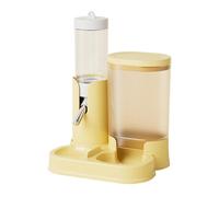 Hamster Water Bottle - Auto Pet Dispenser Feeder Set, Leakproof Small Animal Drinking System, Food Bowl Combo | Portable Waterer for Gerbil Dwarf Hamster Hedgehog Cage Home Travel Cares