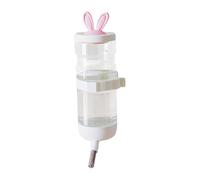 Hamster Water Bottle, No-Drip Chinchilla Feeder, 9.84x3.94x3.94 inches Adorable Leak-Proof Wall Mount Water Dispenser for Squirrel Bunny Cage, Small Animal Drinking Supplies
