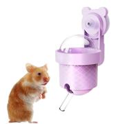 Hamster Water Bottle, No-Drip Wall-Mounted Cage Drinker, 2.48x3.07x4.89 inches Leakproof Pet Water Dispenser, Hydration Feeder for Guinea Pigs, Chinchillas, Bunnies, Hedgehogs