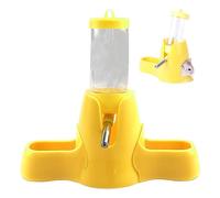 Hamster Water Bottle with Stand Non Drip 80ML Guinea Pig Water Bottle and 2 Food Dispensers Free Standing Automatic Dispenser for Small Animals Guinea Pig