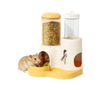 Hamster Water Dispenser - PP Stainless Steel 13.5x12.2x16.5cm Automatic Feeding Drinking Station | Small Animal Water and Food Dispenser, Feeder Bowl for Hamster Bunny Hedgehog