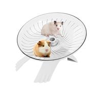 Hamster Wheel, Silent Running Spinner, Clear Flying Saucer Design, Exercise Toy Small Pets, Stress Relief Activity, Suitable for Hedgehogs, Mice, Gerbils, Indoor Use