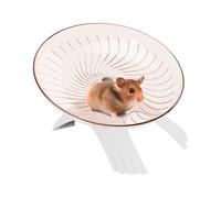 Hamster Wheel, Silent Running Wheel, PP Clear Design Spinner, Smooth Rotation, Easy to Clean, Quiet, Stress Relief, Ideal for Small Pets, Perfect for Hedgehogs and Gerbils, 18x11cm