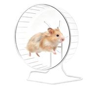 Hamster Wheel Silent Transparent Rotary Running Spinner with Stand