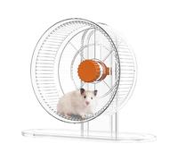 Hamster Wheel - Small Animal Exercise Wheel with Stable Stand | Running Wheil | Quiet Jogging Wheell for Hamsters, Gerbils, Mice & Small Pets, Durable Non-Slip, Easy Cle