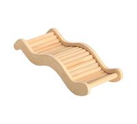 Hamster Wooden Ladder, Decorative Hamster Stairs, Cage Climbing Toy, Natural Wood Bridge, and Fun Cage Accessory, Ideal for Hamsters Playtime Exercise