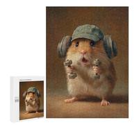 Hamster Workout Buddy-1 Puzzle 500 Pièces Educa Jouet en Bois Cadeau Unique Décoration Intérieure Jeu Éducatif Challenge Toy Adultes Et Enfants À Partir De 14 Ans 500 PCS