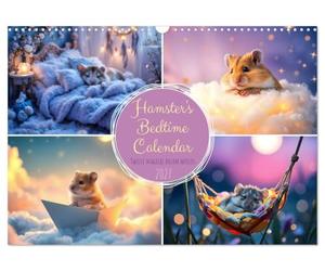 Hamster's Bedtime Calendar - Twelve magical dream worlds (Wall Calendar 2027 DIN A3 landscape), CALVENDO 12 Month Wall Calendar: An enchanting hamster good night calendar