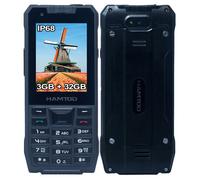 HAMTOD H6 Téléphone Portable Robuste 4G Sénior, 3Go + 32Go, 2.83"", 3000mAh, 2.83"", SOS, Android 11, Whatsapp/Twitter, FM, Noir