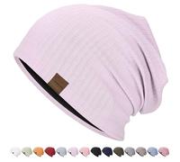 HAMUNI Slouchy Beanie Hip-Hop Bonnet de course doux et léger Respirabilité Adulte Nain Chapeaux Bonnet chimio Bonnet crâne pour hommes femmes, Violet clair, taille unique