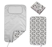 Hamur Home Matelas a Langer de Voyage 40 X 70 Cm Pliable Tapis à Langer pour Bébé - Kit de Voyage Portable Couche Changer Tapis Leger & Compact (Fox)
