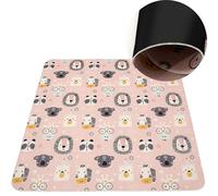 HAMUR HOME Tapis De Jeux pour Bébé Jeu Antidérapant Rampant Pliable 150 X 150 Cm pour Chambres d'enfants Lavable (Cute)