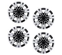 Hamwesh 14 Pouces Enjoliveurs de Roue, R14 Enjoliveurs Universels Jeu de 4 | Couvre-jantes noirs avec matériau ABS, enjoliveurs Snapon pour voitures, camions, SUV