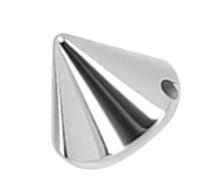 Hamwesh 200 Pcs Clous Coniques en Plastique 8 Mm Rivets Punk à Dos Plat Bricolage Artisanat pour Vestes Chaussures Sacs Ceintures Bijoux Garnitures Décoration, or Argent Noir Ensemble de Couleurs