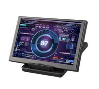 Hamwesh 5 IN IPS Computer Temp Monitor, Mini écran USB pour AIDA64 CPU RAM HDD Data Affichage avec Prise en Charge Multi-systèmes pour