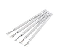 Hamwesh 5 Pcs Clay Needle Tools, Aluminium Handle, Textured Grip, Pottery | Kit de sculpture en céramique, aiguille à marquer, art de la texture, détails en argile polymère, projets à petite échelle,