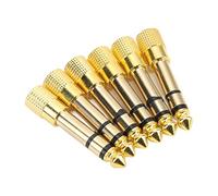 Hamwesh Adaptateur 6,35 Mm à 3,5 Mm, Convertisseur de Prise Casque en Métal avec Technologie de Meulage d'engrenages pour Amplificateurs, Consoles de Mixage, équipement de Cinéma Maison