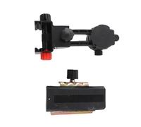 Hamwesh Adaptateur de Niveau de Support de Réglage Fin, Rotation à 360 Degrés, Base Magnétique en Forme de L, Tête de Poteau Télescopique Réglable, Support de Nivellement avec Clip Réglable pour