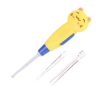 Hamwesh Adorable Lampe de Poche LED pour Cure-oreille, Dissolvant de Cérumen, Pince à épiler, Outil D'entretien, Cure-oreille en Forme de Cochon Rose pour un Nettoyage Sûr des Oreilles, Fonction de