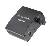 Hamwesh ALC Amplificateur de Microphone élégant 1000 Fois Gain de Signal sans Perte pour Podcasting, Audio en Alliage D'aluminium ABS argenté