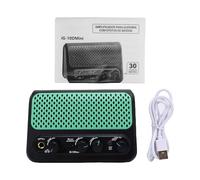 Hamwesh Amplificateur de Guitare électrique, Ampli d'entraînement Portable 10 W avec 30 Modes de Boîte à Rythmes, Effets d'overdrive Propres, Réverbération pour Guitare Acoustique et Basse