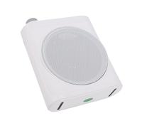 Hamwesh Amplificateur Vocal, Réduction du Bruit Intégrée et Microphone Cravate sans Fil à Portée de 30 M, Mégaphone Portable avec Deux Micros Cravate Magnétiques pour Les Discours des Réunions en