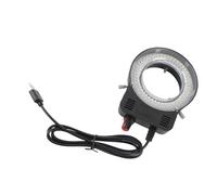 Hamwesh Anneau Lumineux de Microscope à LED, 144 LED Lumineuses, luminosité Réglable, Diamètre d'objectif Compatible, Lumière de Microscope, Accessoires de avec Long Câble USB pour Stéréoscopique