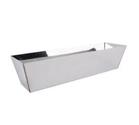 Hamwesh Bac à Boue en Acier Inoxydable, Plateau à Outils Antiadhésif pour Cloisons Sèches, Facile à Nettoyer, avec Base Ergonomique Profilée pour Mélanger la Peinture au Mortier de Ciment